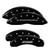 MGP 4 Caliper Covers Engraved Front Gen 5/Camaro Engraved Rear Gen 5/Z28 Black - 14036SZ85BK