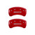 MGP Rear set 2 Caliper Covers Engraved Rear Boss Red - 10010RBSSRD