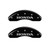 MGP Front set 2 Caliper Covers Engraved Front Honda Black - 20212FHONBK