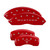 MGP 4 Caliper Covers Engraved Front Mustang Engraved Rear Bar & Pony Red - 10017SMBPRD