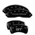 MGP 4 Caliper Covers Engraved Front Mustang Engraved Rear GT Black - 10198SMGTBK
