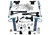 17-19 Ford F-250 SD 4WD (Diesel) 6in Radius Arm Lift Kit King Fr Coils/RR Reservoir Shocks - Superlift K169KG