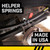 Hellwig Ford F250/F350 Contact Helper Spring Kit - 2 Additional Leaves - 9712