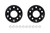 Eibach Chevrolet Corvette Pro-Spacer System - 15mm / 5x120 Bolt Pattern / Hub 66.9 - Black - S90-4-15-025-B