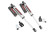 2007-2018 Jeep Wrangler JK (2 Door) 4WD 3.5-6" Vertex Shocks - Rough Country 689006