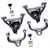 2009-2018 Dodge RAM 1500 2WD 4-5" Front Drop Control Arms Kit - IHC-R0918CA-45