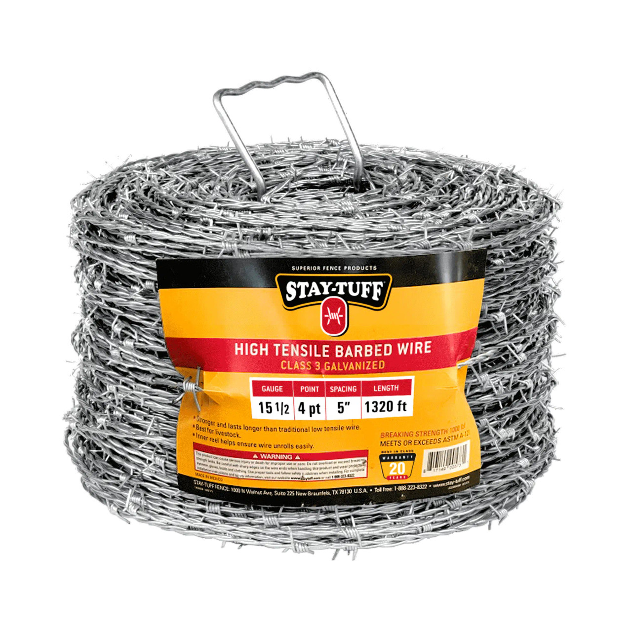 Hi-Tensile Barbed Wire 14 GA - Maline Seed And Fence
