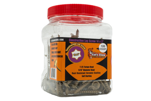 Cats Claw Lag Screw  2"