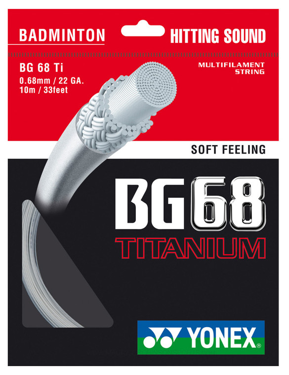 Yonex BG68Ti 0.68mm Badminton Set