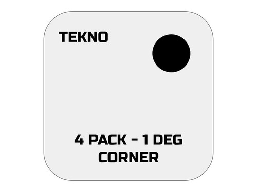 Delrin Inserts for Tekno 1/8 Vehicles - (4 PACK) - 1 DEG CORNER