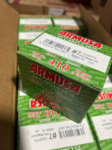 ARMUSA .410 GA 3" MAGNUM (11/16 OZ.) (1 BOX OF 25 SHELLS) FROM $19 + FREE SHIPPING ARMUSA .410 GA 3" MAGNUM (11/16 OZ.) (1 BOX OF 25 SHELLS) FROM $19 + FREE SHIPPING