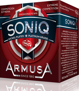 ARMUSA SONIQ 12GA. NICKEL PLATED (24 GRS. - 7/8 OZ.) PLATINUM SERIES #7.5 1330 FPS (1 CASE OF 250 SHELLS) FROM $135 + FREE SHIPPING ARMUSA SONIQ 12GA. NICKEL PLATED (24 GRS. - 7/8 OZ.) PLATINUM SERIES #7.5 1330 FPS (1 CASE OF 250 SHELLS) FROM $135 + FREE SHIPPING