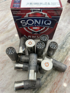 ARMUSA SONIQ 12GA. NICKEL PLATED (1 OZ.) PLATINUM SERIES #7.5 1290 FPS (1 BOX OF 25 SHELLS) FROM $14.49 + FREE SHIPPING ARMUSA SONIQ 12GA. NICKEL PLATED (1 OZ.) PLATINUM SERIES #7.5 1290 FPS (1 BOX OF 25 SHELLS) FROM $14.49 + FREE SHIPPING