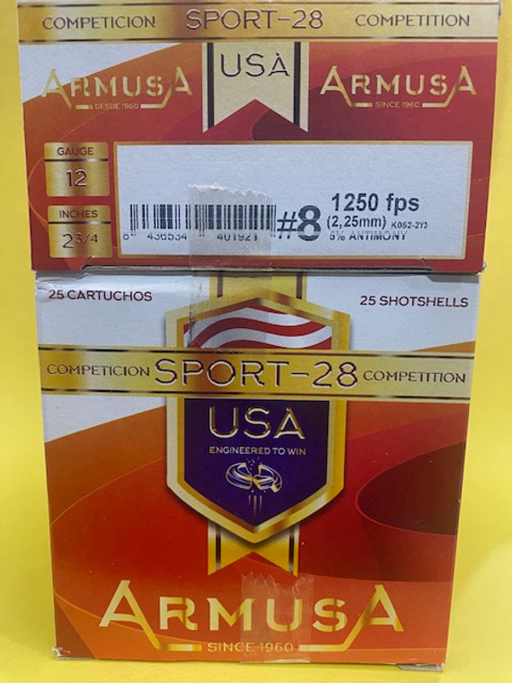 ARMUSA SPORT-28 USA (1 OZ.) #7.5 COMPETITION SPORTING (1 BOX OF 25 SHELLS) FROM $10.49 + FREE SHIPPING