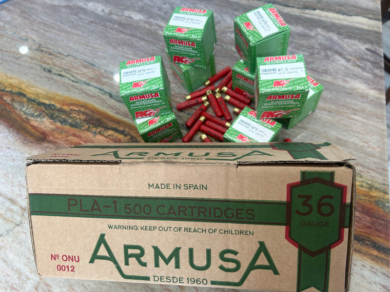 ARMUSA .410 GA (1/2 OZ.) #7.5 (1 CASE OF 500 SHELLS) FROM $280 + FREE SHIPPING (.56 CENTS X ROUND)