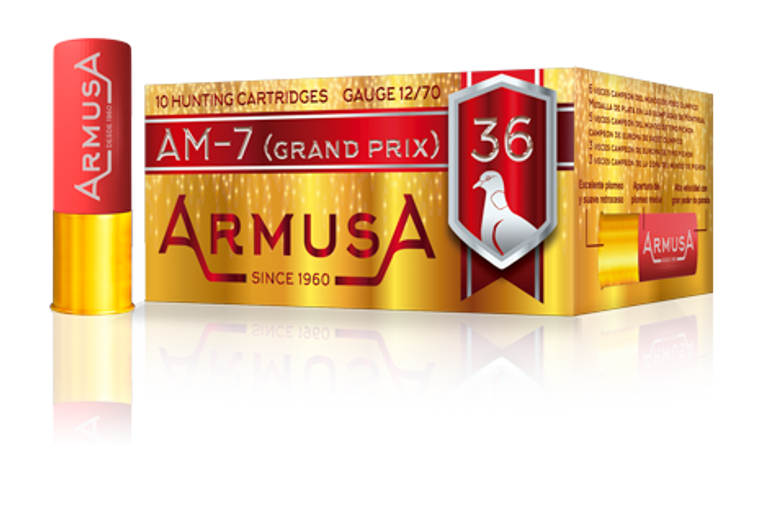 ARMUSA AM-7 GRAND PRIX (PAPER HULL) PICHON (1 1/4 OZ.) #7.5 OR #8 (1 CASE OF 200 SHELLS) FROM $180 + FREE SHIPPING