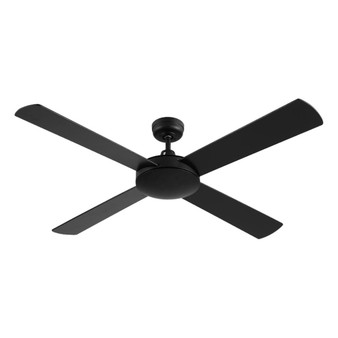 Devanti 52'' Ceiling Fan w/Remote - Black/White Solid Material