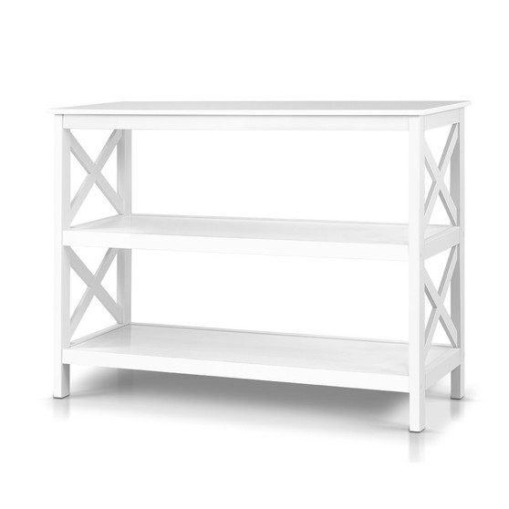 Artiss Wooden Storage Console Table - White Stable?Quality Superior?Material