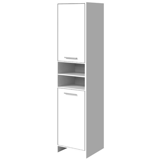 Artiss 185cm Bathroom Cabinet Tallboy Furniture Storage Cupboard Oak/White