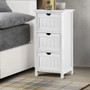 Artiss Bedside Tables Drawers Side Table Cabinet Nightstand White Vintage