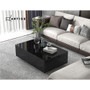 Artiss Modern Coffee Table 4 Storage Drawers High Gloss Living Room Black/White