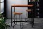 Artiss Vintage Industrial High Bar Table for Stool Kitchen Cafe Desk Brown/Wood