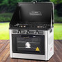 Devanti 3 Burner Portable Oven - Black & Yellow