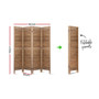 Artiss 3/4/6/8 Panel Room Divider Screen Privacy Wood Dividers Timber Stand