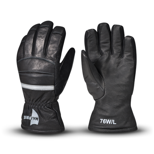 M7G Structural Firefighting Kangaroo Leather Gloves- Gauntlet
