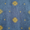 Blue Marlowe Frayed Diamond Upholstery Fabric