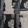 Black Abstract Leaf Upholstery Fabric