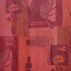 Red Abstract Leaf Upholstery Fabric