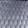 Grey Honey Comb Velvet Upholstery Fabric