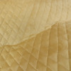 Lemon Diamond Quilted Plush Velvet