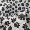 Black & White Colorful Paws 4oz Waterproof - Quilted Version
