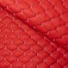 red with white stitch FR Mini Honeywell Quilted Vinyl Fabric - 3D Spacer Backing