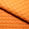 orange with white stitch FR Mini Honeywell Quilted Vinyl Fabric - 3D Spacer Backing