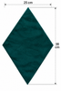 Large Diamond Quilted Plush Velvet Headboard Fabric Diamond measurements