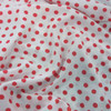Lipstick Spots(460) Polka Dots on Chiffon