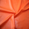 Orange Leather Look PU Fabric
