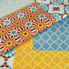 Patchwork Mosaic Moroccan Outdoor Fire Retardant Waterproof Fabric