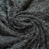 Black Faux Mohair Stretch Knit Fabric
