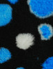 Black Vet Fur Fabric Non Slip Polka Dots