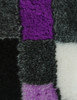 Purple Vet Fur Fabric Non Slip Mosaic