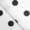 black Spots Polka Dots - White Ground