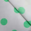 lightgreen Spots Polka Dots - White Ground