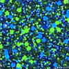 Blue  Green Glitter Display Fabric - Mixed