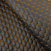 Orange Stitch Honeywell Quilted Vinyl Fabric
