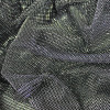 Silver Black Lurex Metallic Mesh