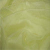 Lemon Polyester Crystal Organza
